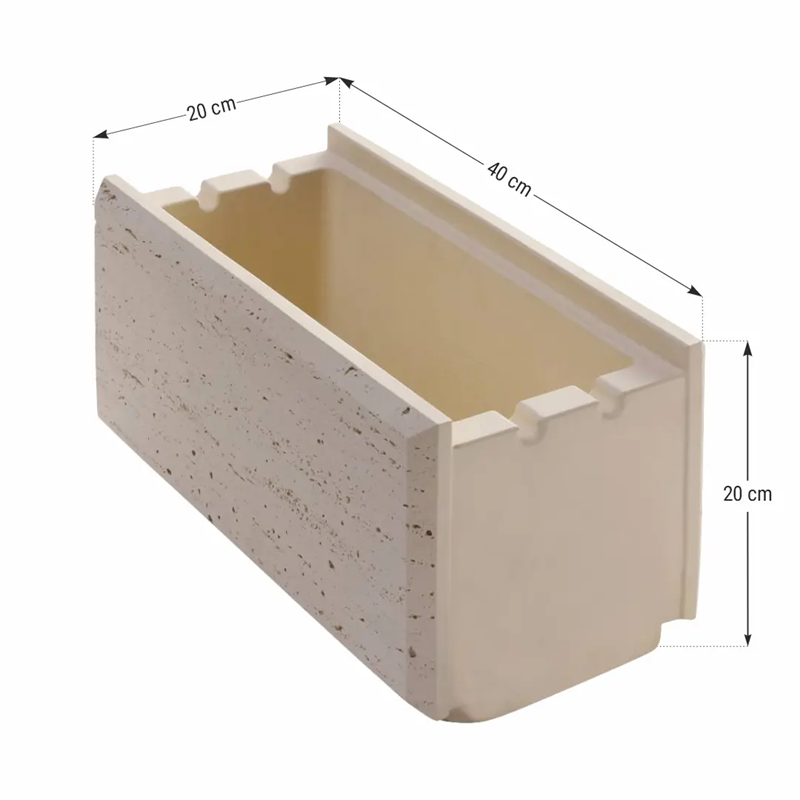 Traverstone-block 40x20 Smoke 60buc/pal